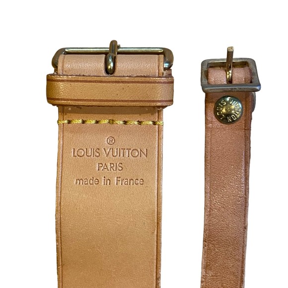 Louis Vuitton Authentic Leather Luggage Tag and Belt Set - Picture 6 of 9